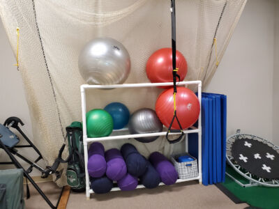 Exercise balls at Spine & Sport Annapolis