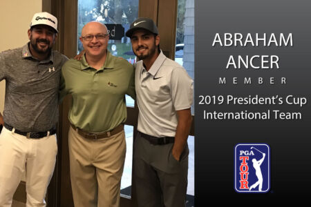 Dr. Ray Infanti with PGA golfer Abraham Ancer