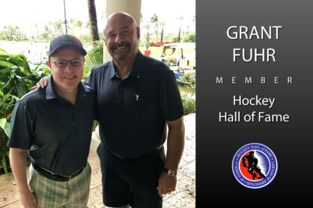 Dr. Ray Infanti with Grant Fuhr