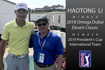 Dr. Ray Infanti with PGA Golfer Haotong Li