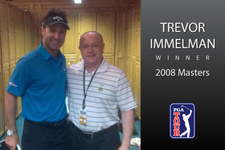 Dr. Ray Infanti with PGA Golfer Trevor Immelman