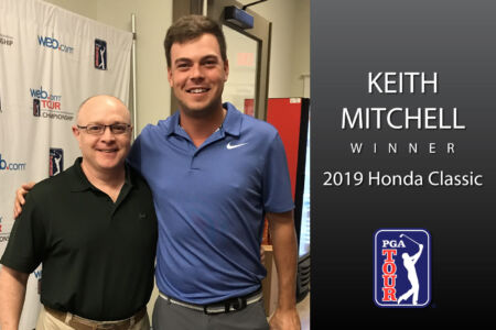 Dr. Ray Infanti with PGA golfer Keith Mitchell