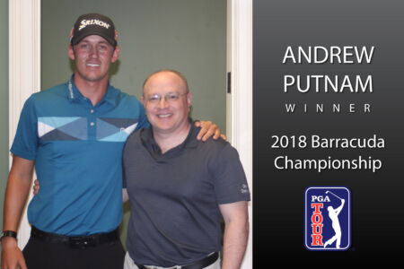 Dr. Ray Infanti with PGA golfer Andrew Putnam