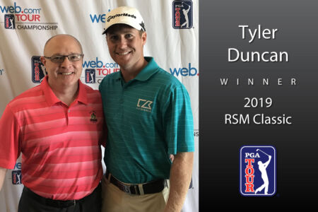 Dr. Ray Infanti with PGA golfer Tyler Duncan